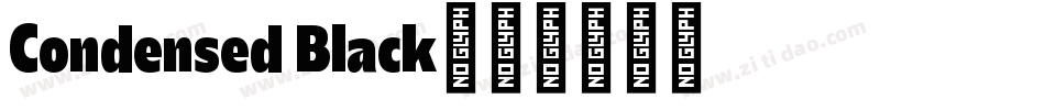 Condensed Black字体转换